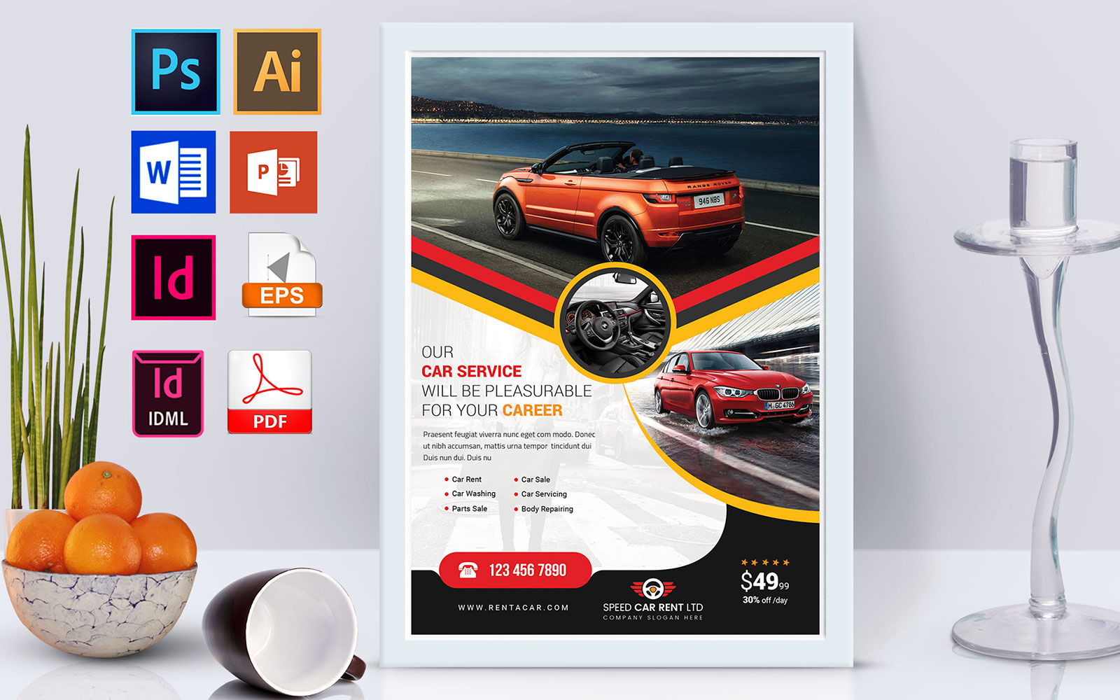 Poster | Rent A Car Vol-10 - Corporate Identity Template