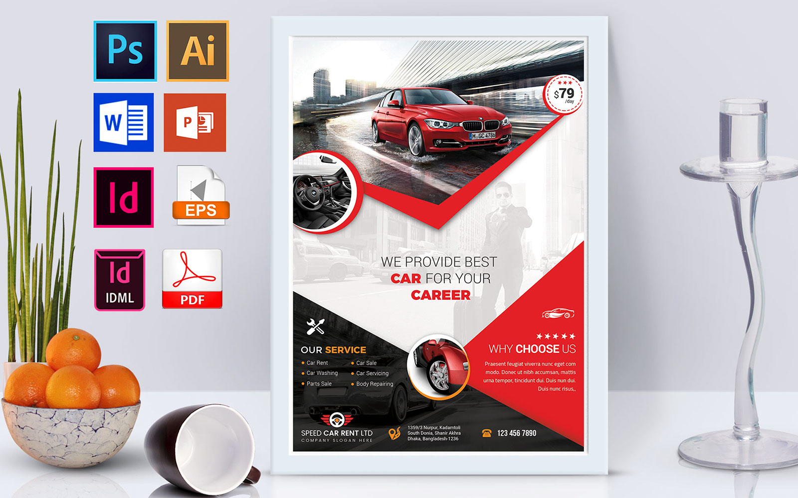 Poster | Rent A Car Vol-03 - Corporate Identity Template