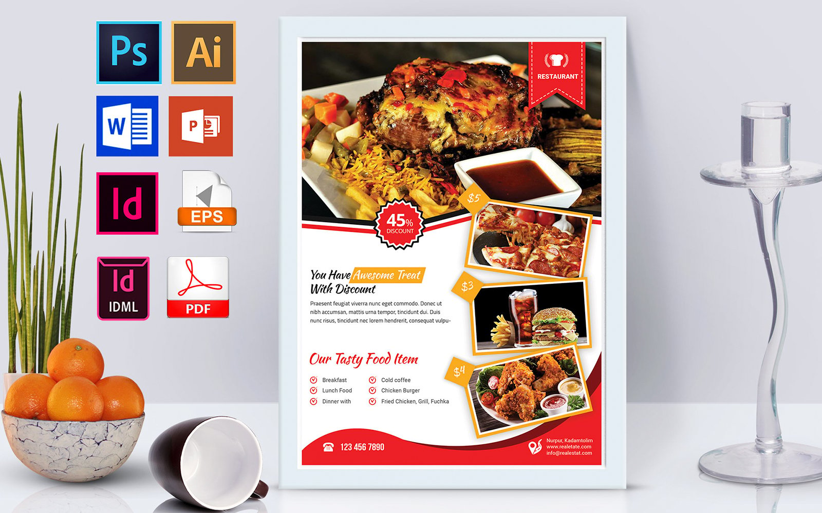 Poster | Restaurant Vol-03 - Corporate Identity Template