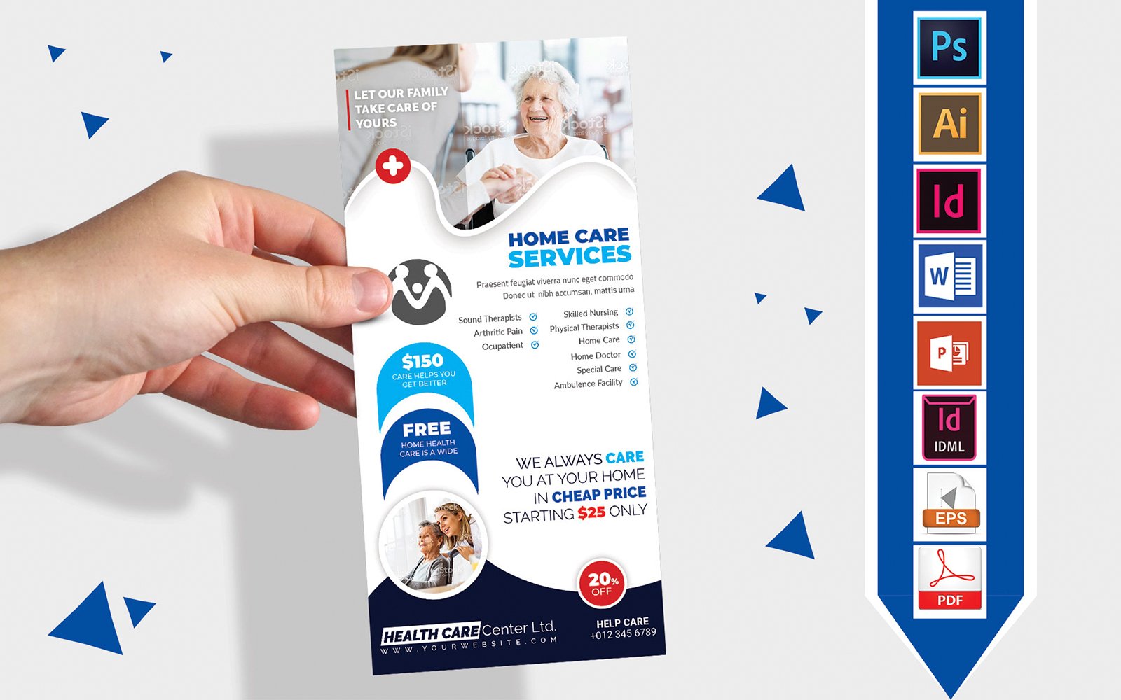 Rack Card | Home Doctor Care Service DL Flyer Vol-01