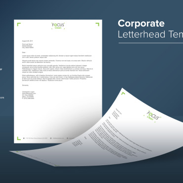 Letterhead Clean Corporate Identity 138894