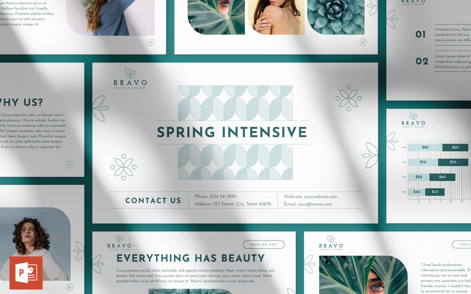 Beauty Salon Presentation PowerPoint template