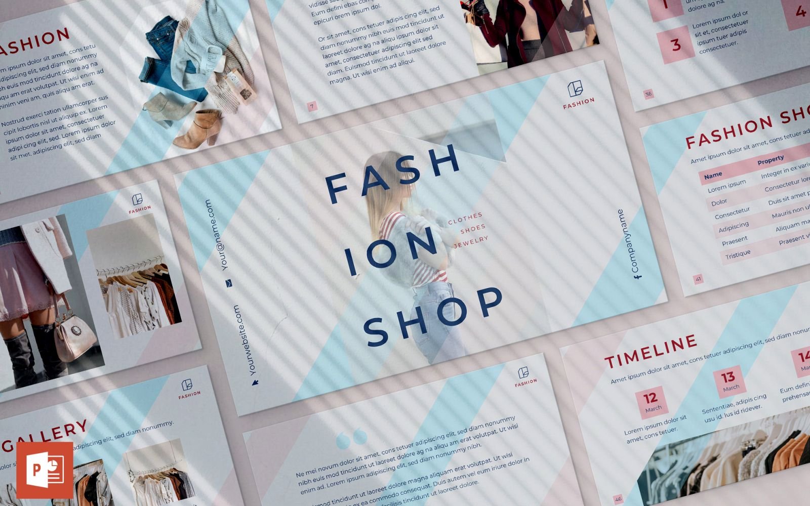 Fashion Presentation PowerPoint template