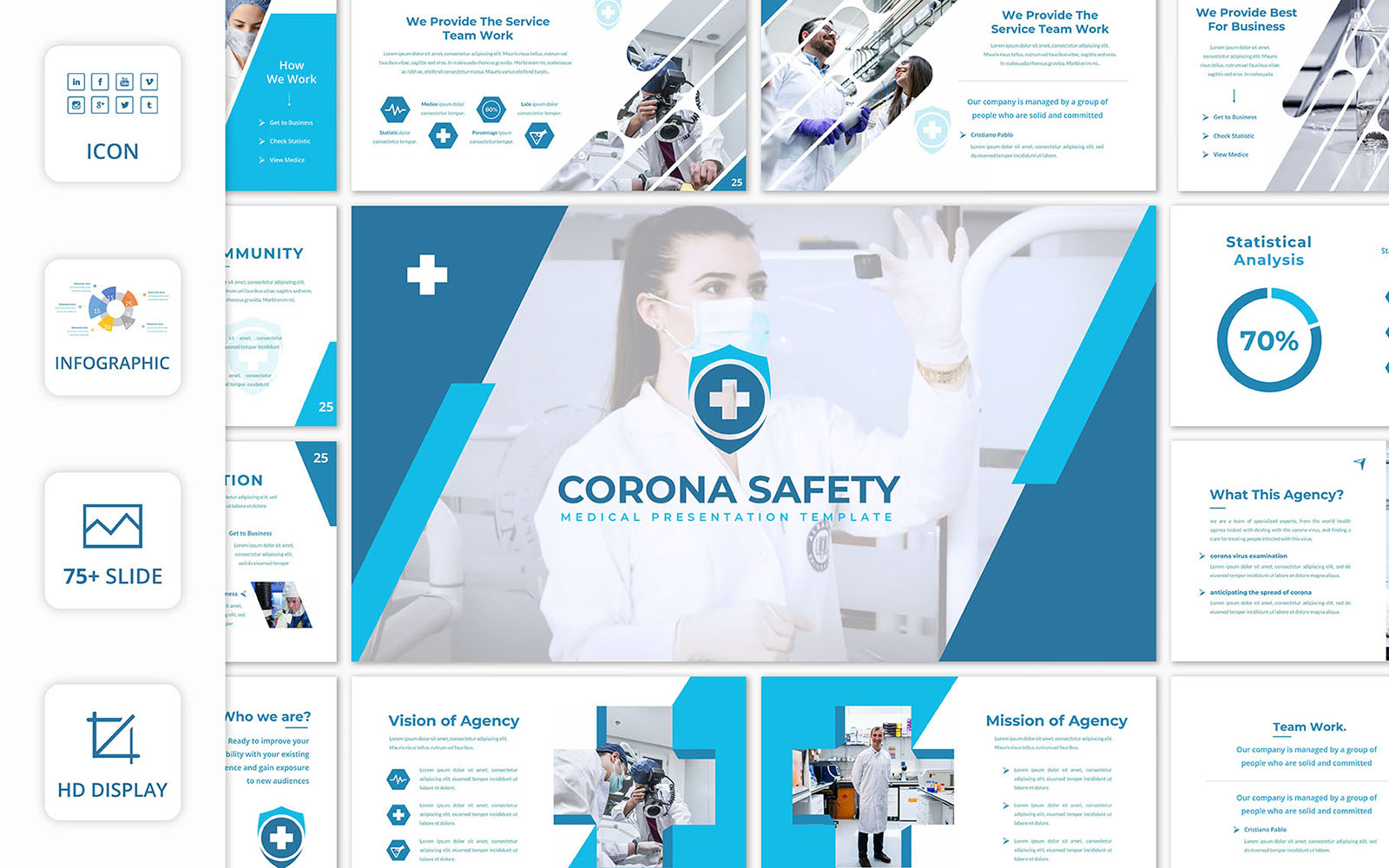 Corona Safety PowerPoint template