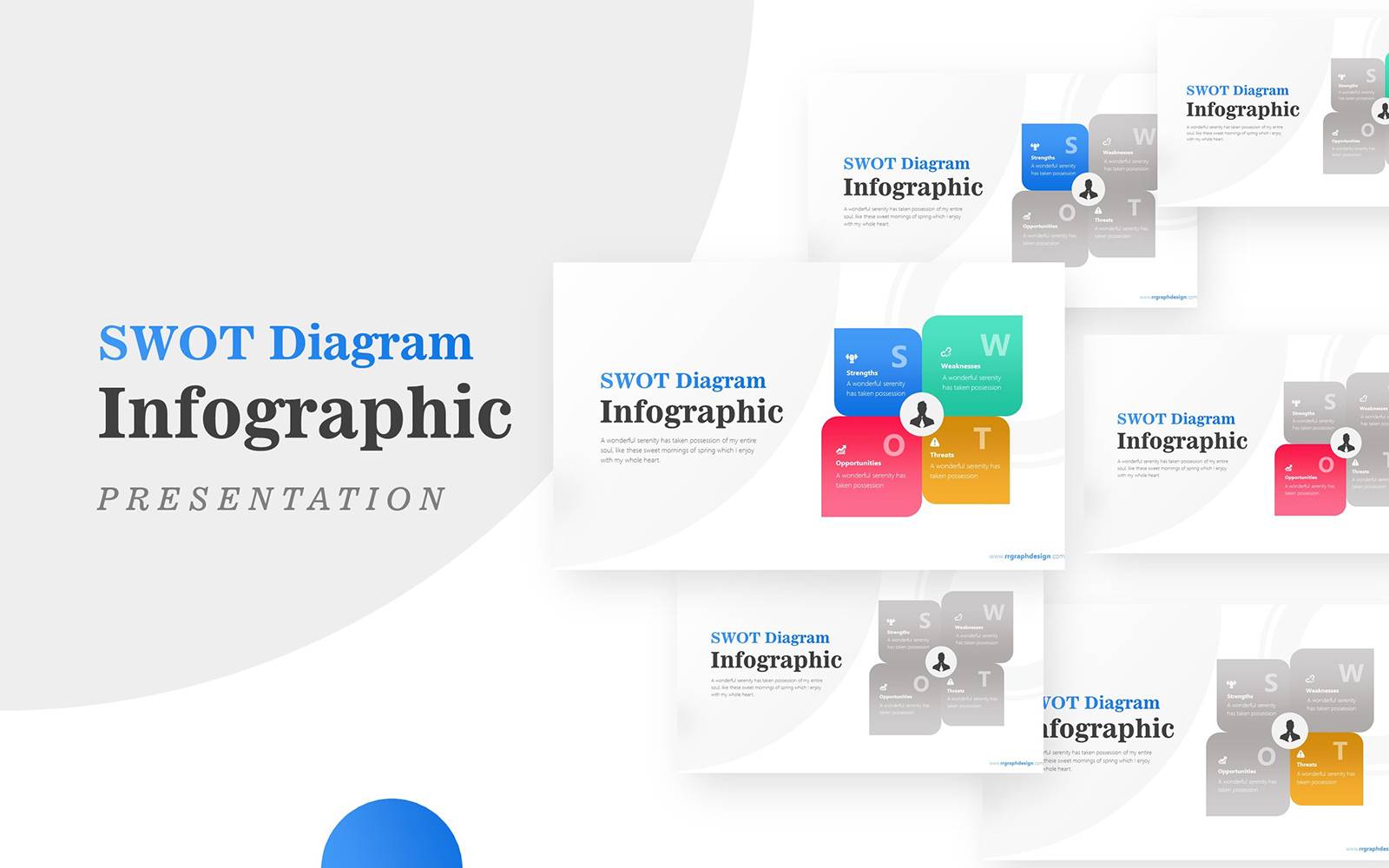 SWOT Analysis Layout Infographic PowerPoint template