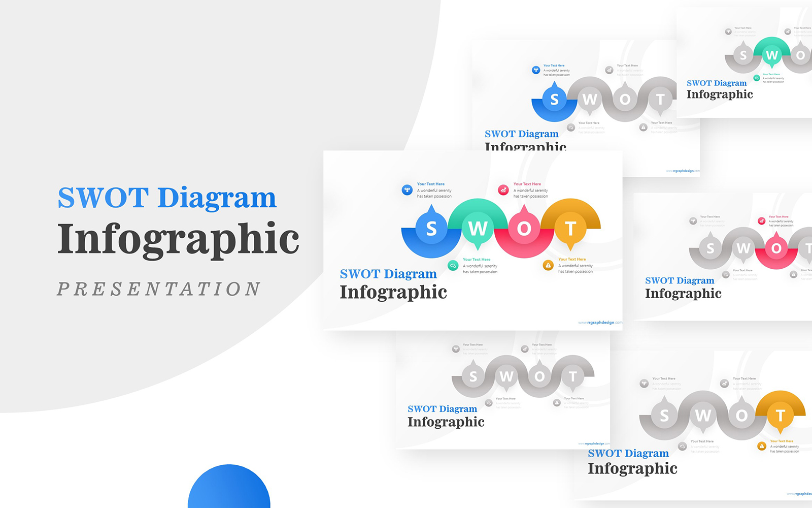 SWOT Analysis Diagram Infographic PowerPoint template