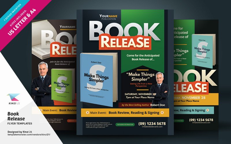 Book Release Flyer - Corporate Identity Template