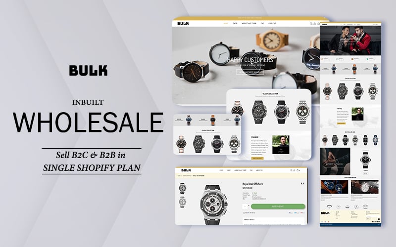 Bulk - Wholesale | Sell B2B and B2C Shopify Theme