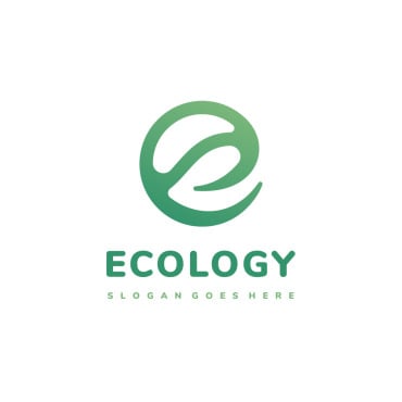 Ee Logogreeneconatureleafleaveslogoherbalcreativeminimalismecologygreen Logo Templates 143058