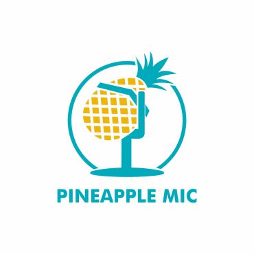 Pineapple Isolated Logo Templates 143157