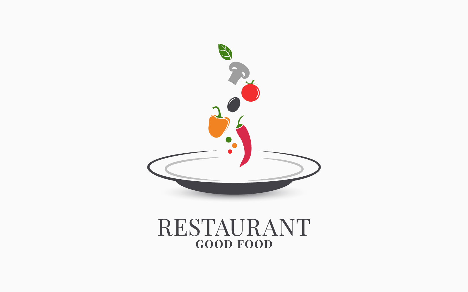 Restaurant Plate Logo Template