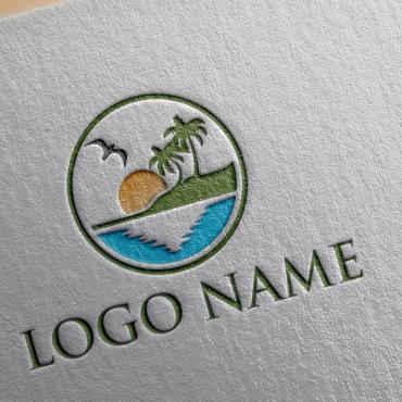 Beach Tropical Logo Templates 143336