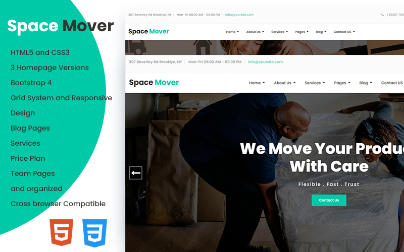 Space Mover Website Template