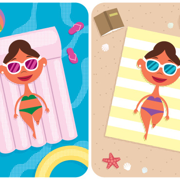 Summer Holiday Illustrations Templates 143586