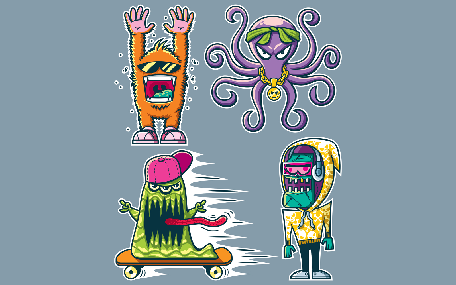 Graffiti Monsters - Illustration