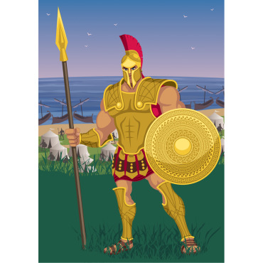 Troy Trojan Illustrations Templates 143668