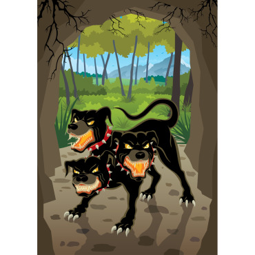 Dog Monster Illustrations Templates 143686