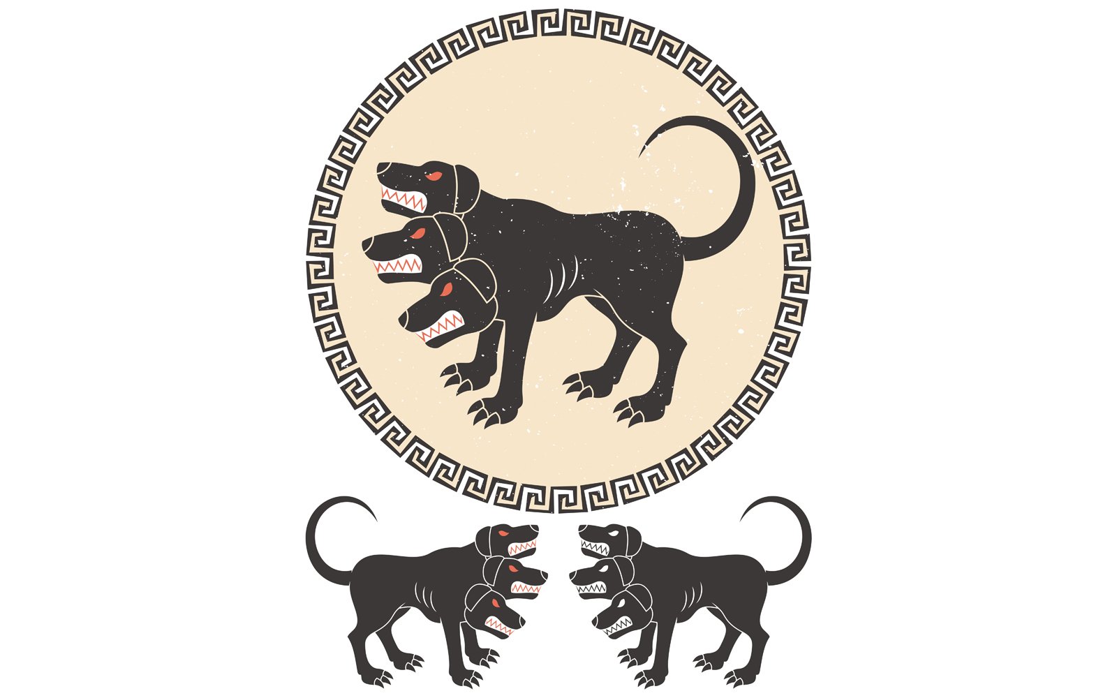 Собаки в греческих рисунках