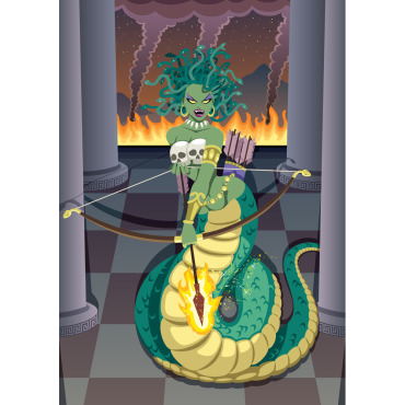 <a class=ContentLinkGreen href=/fr/kits_graphiques_templates_illustrations.html>Illustrations</a></font> gorgon monstre 143716