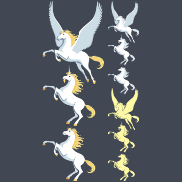 Unicorn Stallion Illustrations Templates 143724
