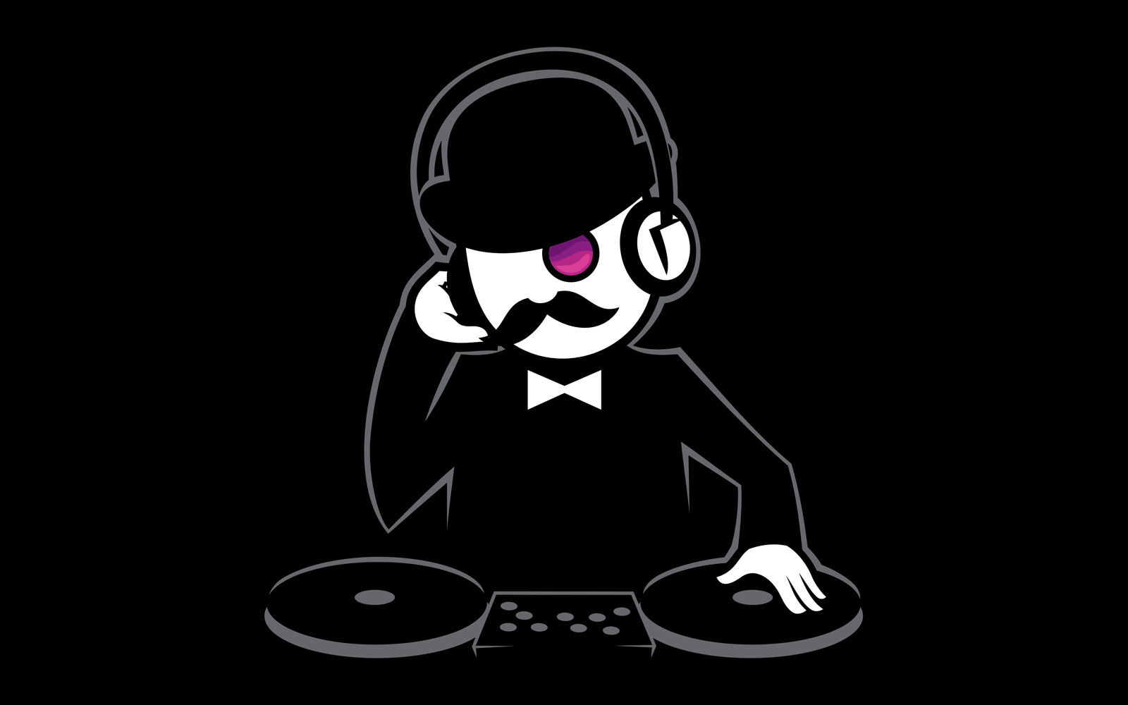 Hipster DJ 2 - Illustration