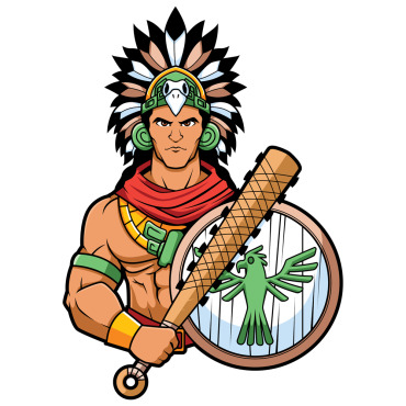 Aztec Mexican Illustrations Templates 143764
