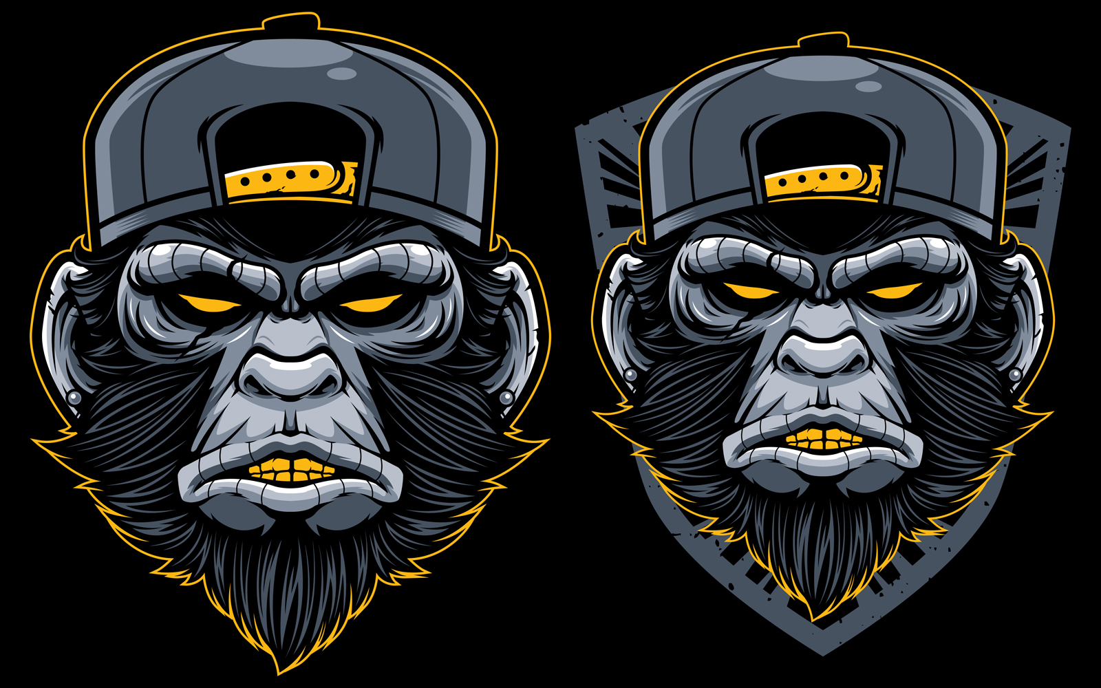 Cool Monkey Mascot - Illustration