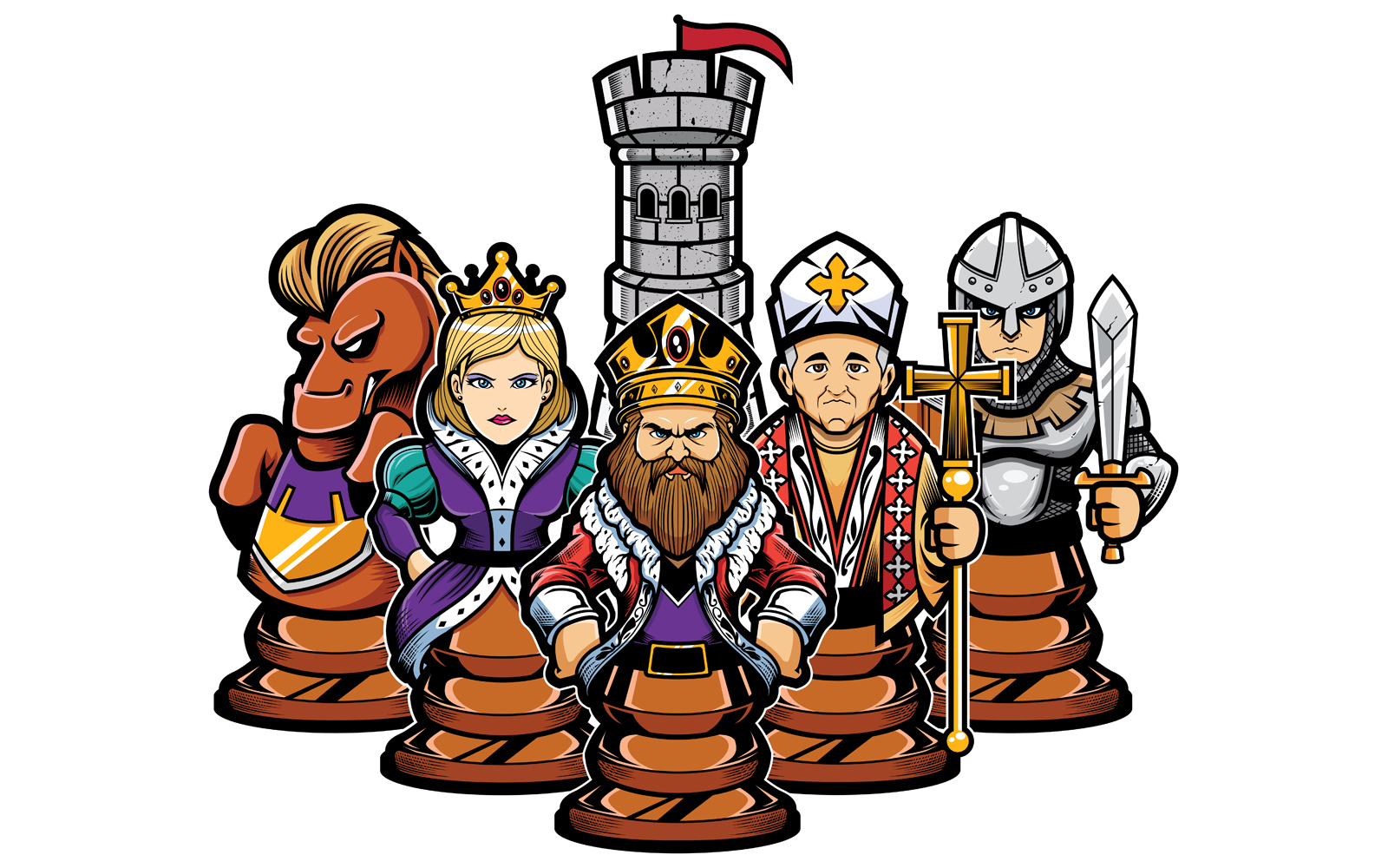 Chess Team - Illustration