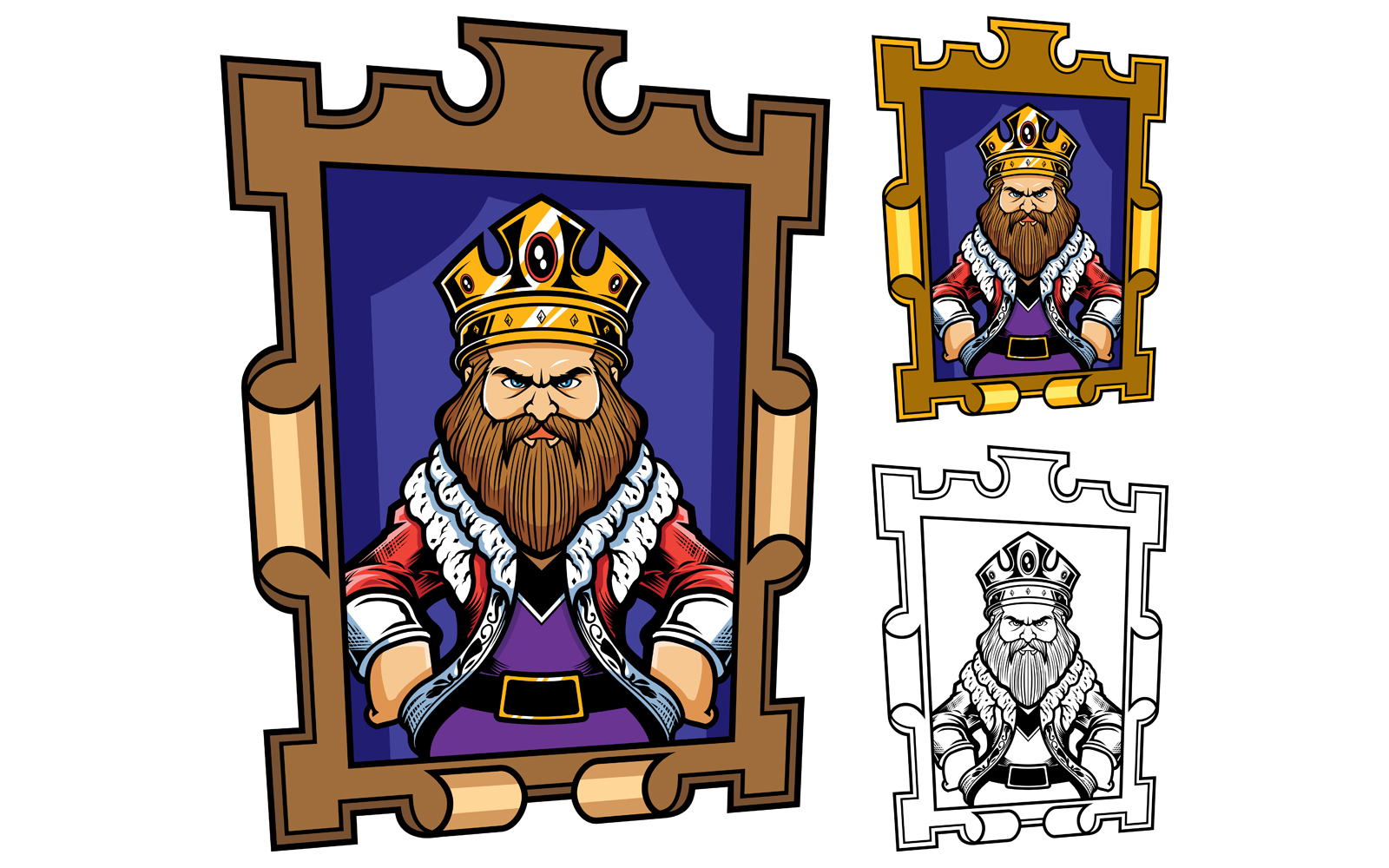 King Portrait - Illustration