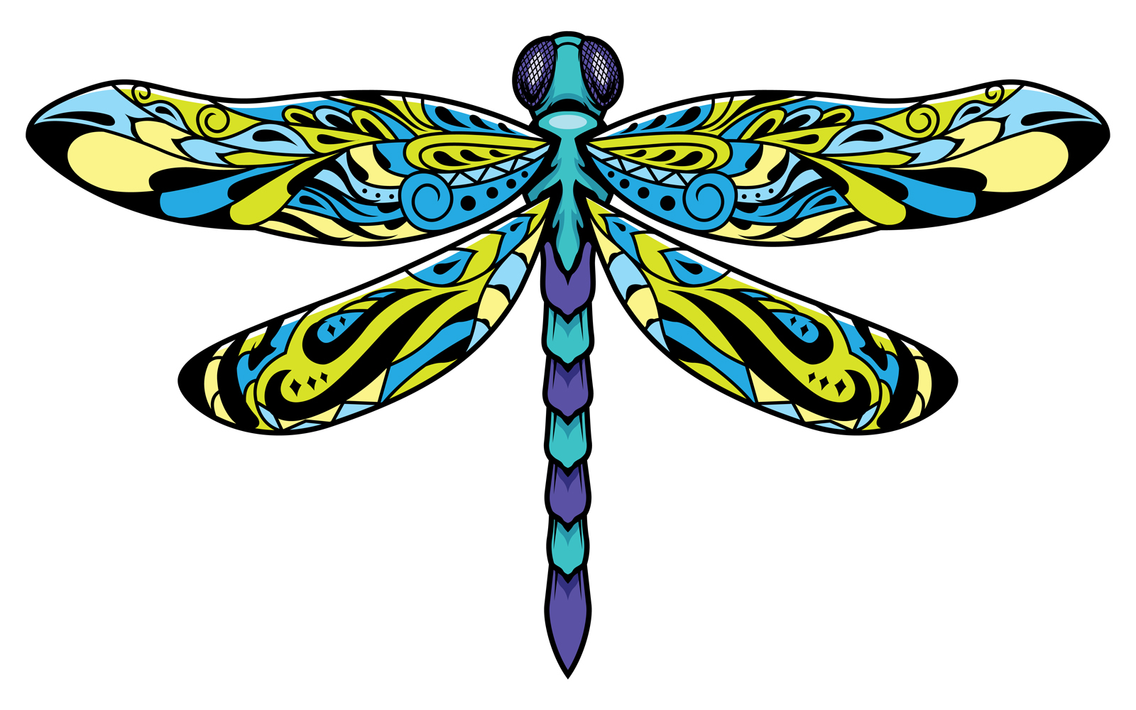 Dragonfly Mascot - Illustration