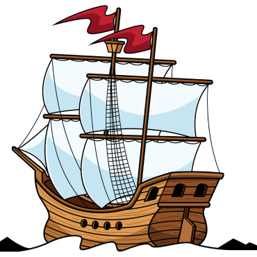 <a class=ContentLinkGreen href=/fr/kits_graphiques_templates_illustrations.html>Illustrations</a></font> galleon voileboat 143837