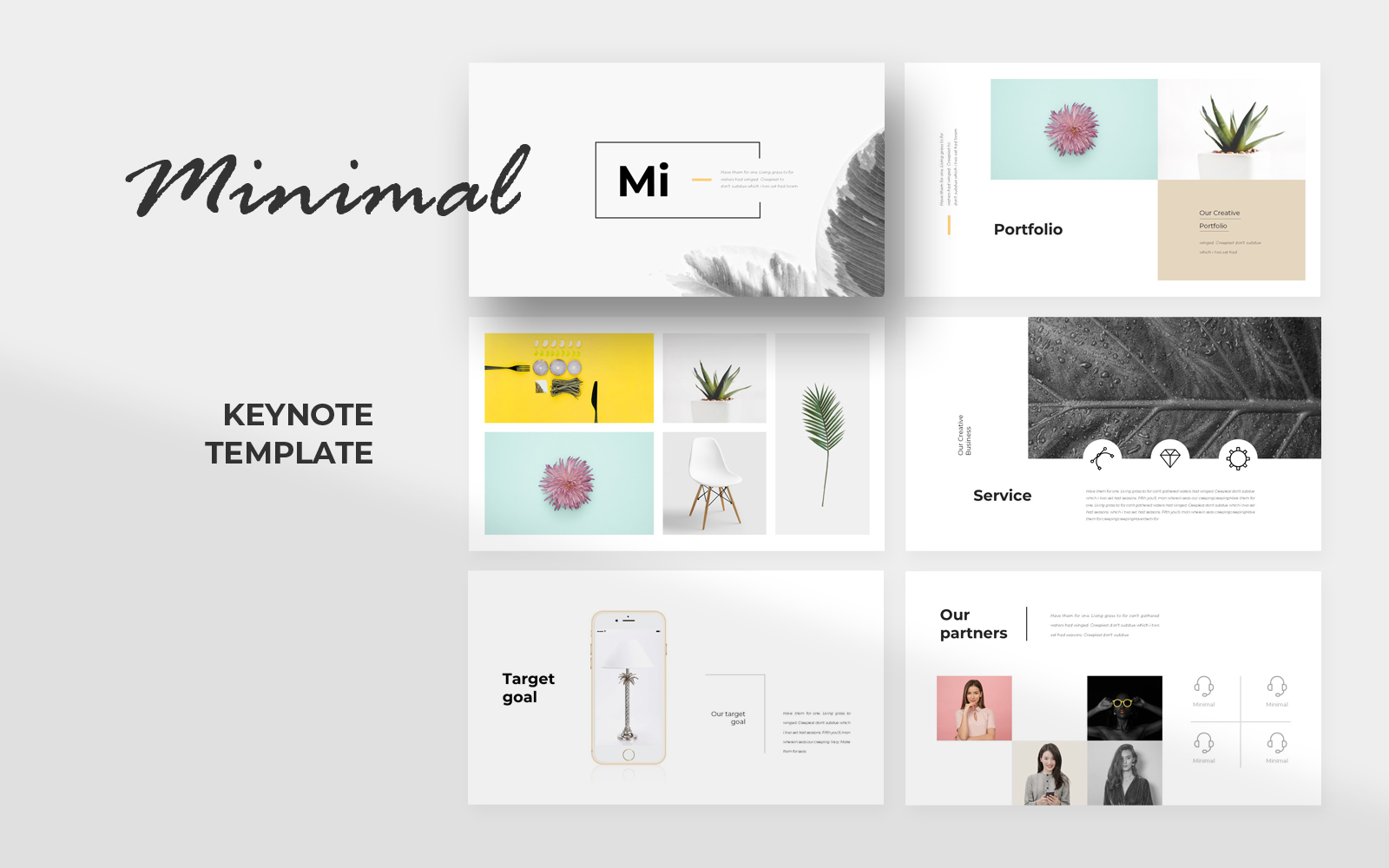 Minimal Keynote template