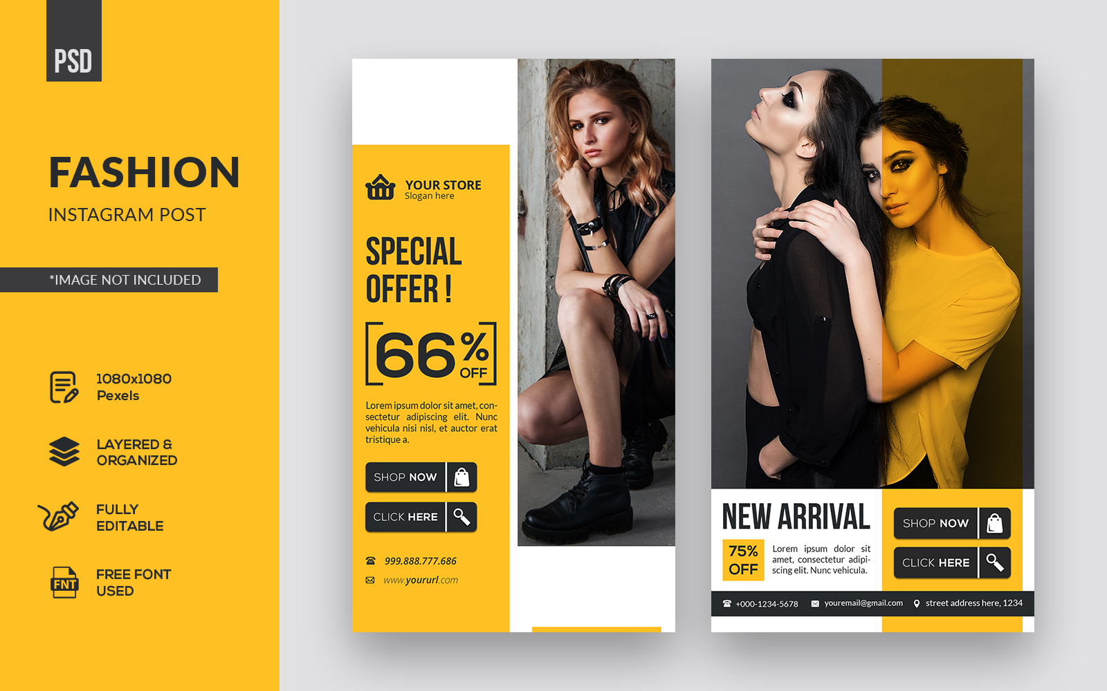 Fashion Instagram Stories Social Media Template