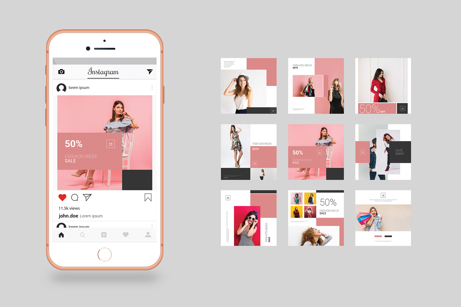 Instagram Social Media Template