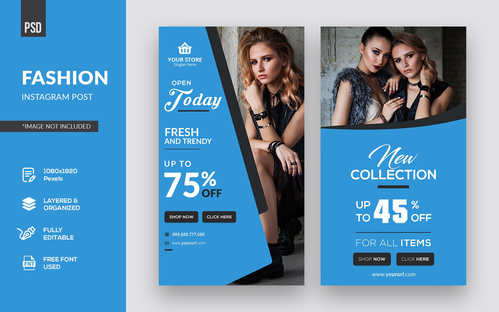 Fashion Instagram Stories Social Media Template