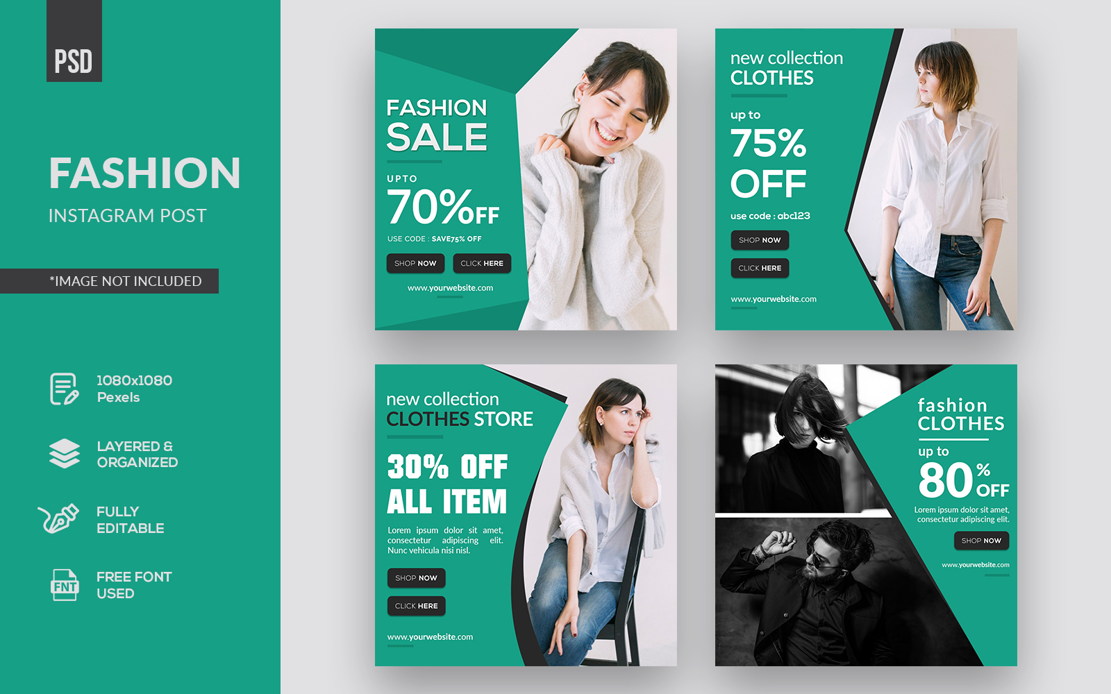 Fashion Instagram Post Social Media Template