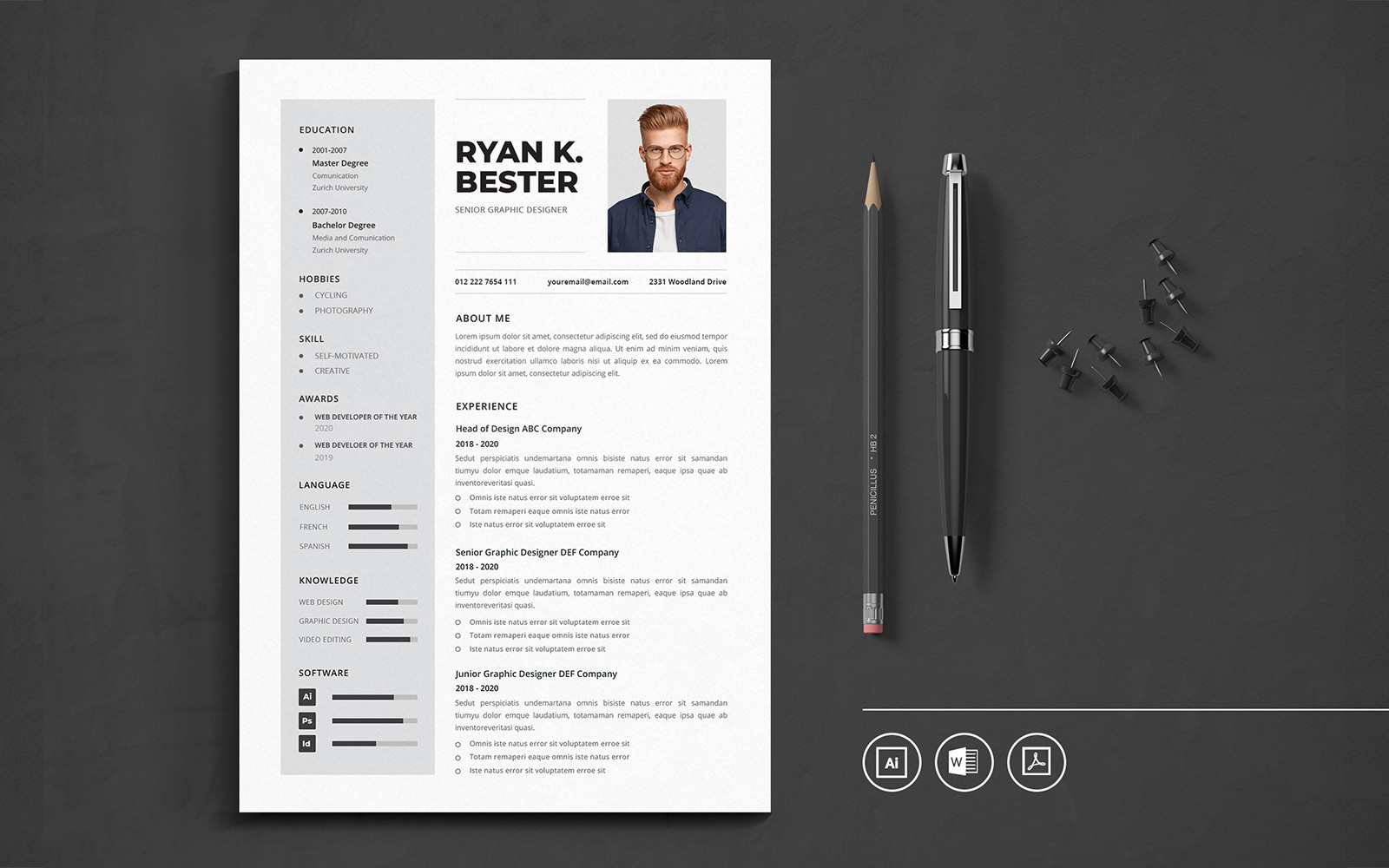 CV Vol.34 Resume Template