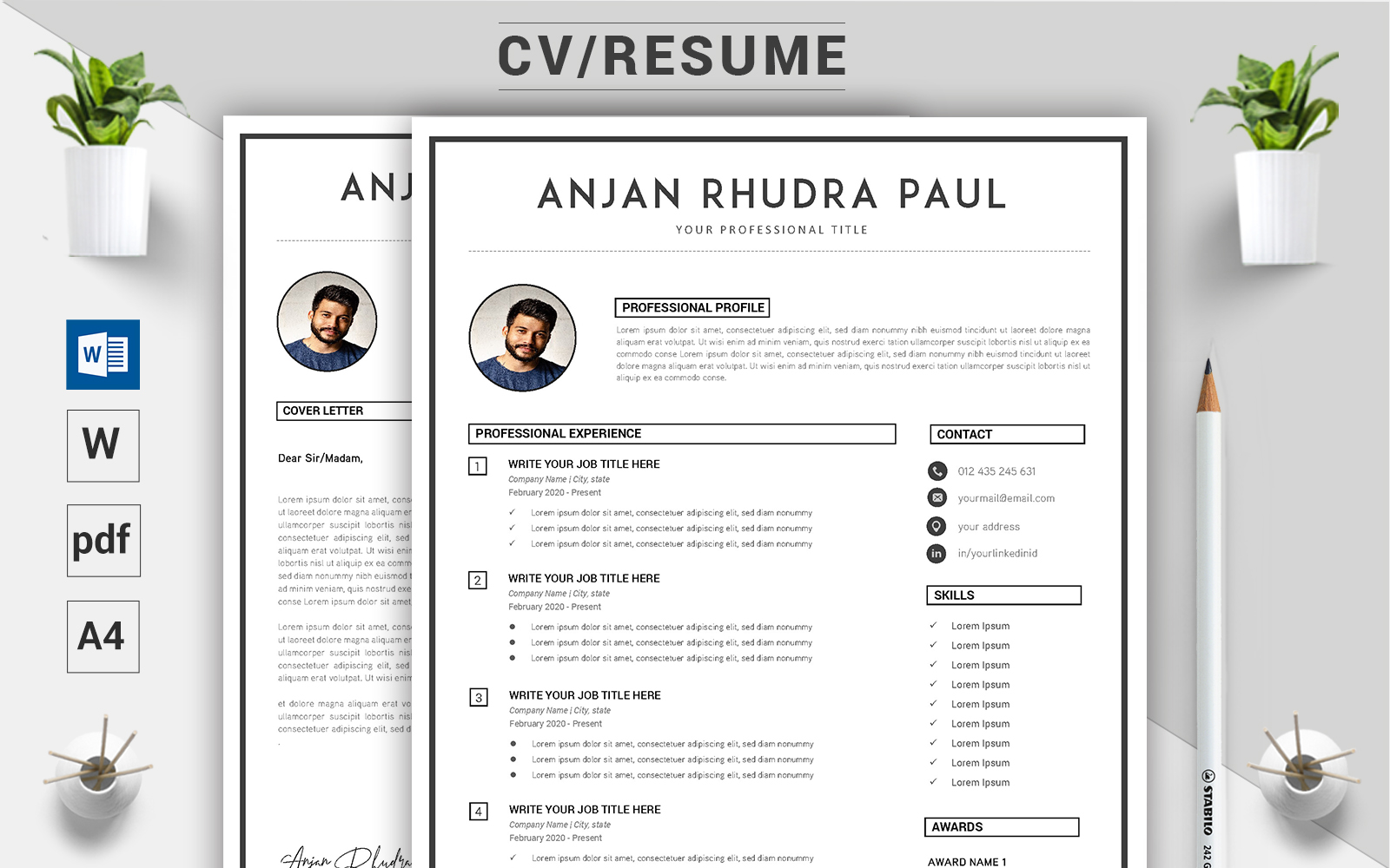 Anjan Rhudra Paul - CV & Resume Template