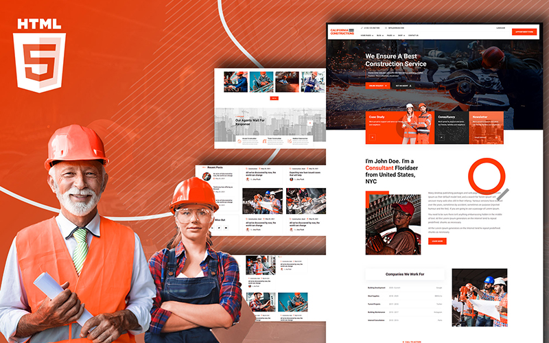 Fornia Construction Consultancy Website Template