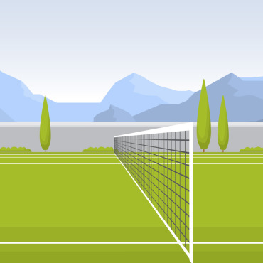 Tennis Court Illustrations Templates 144115