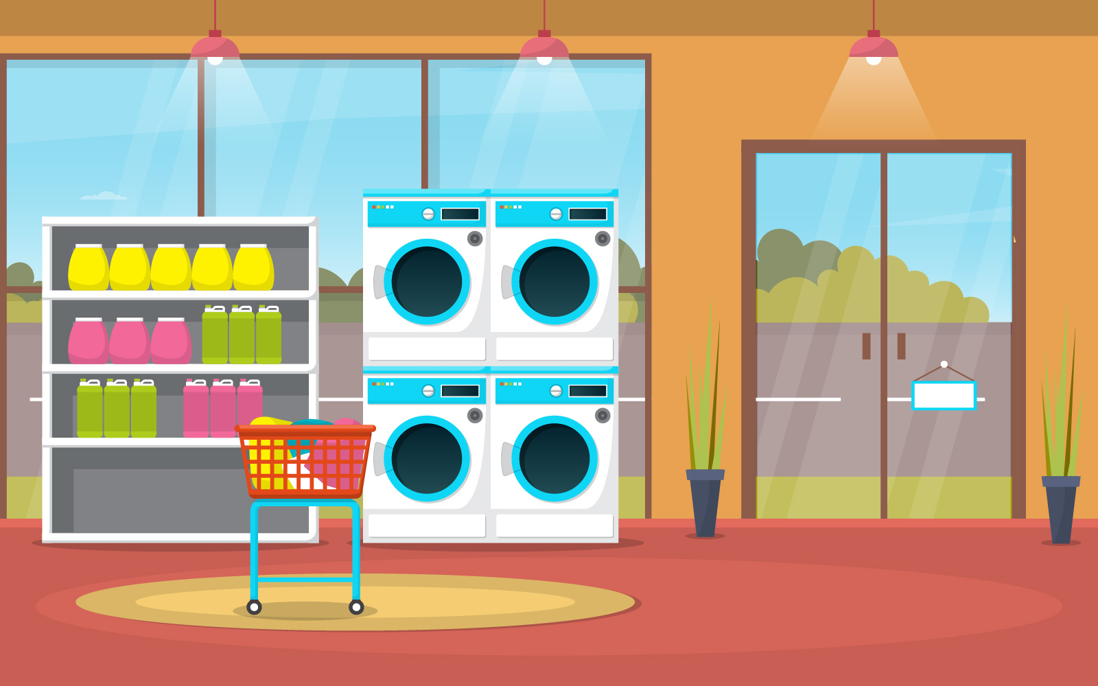 Washing Laundry Tools - Illustration