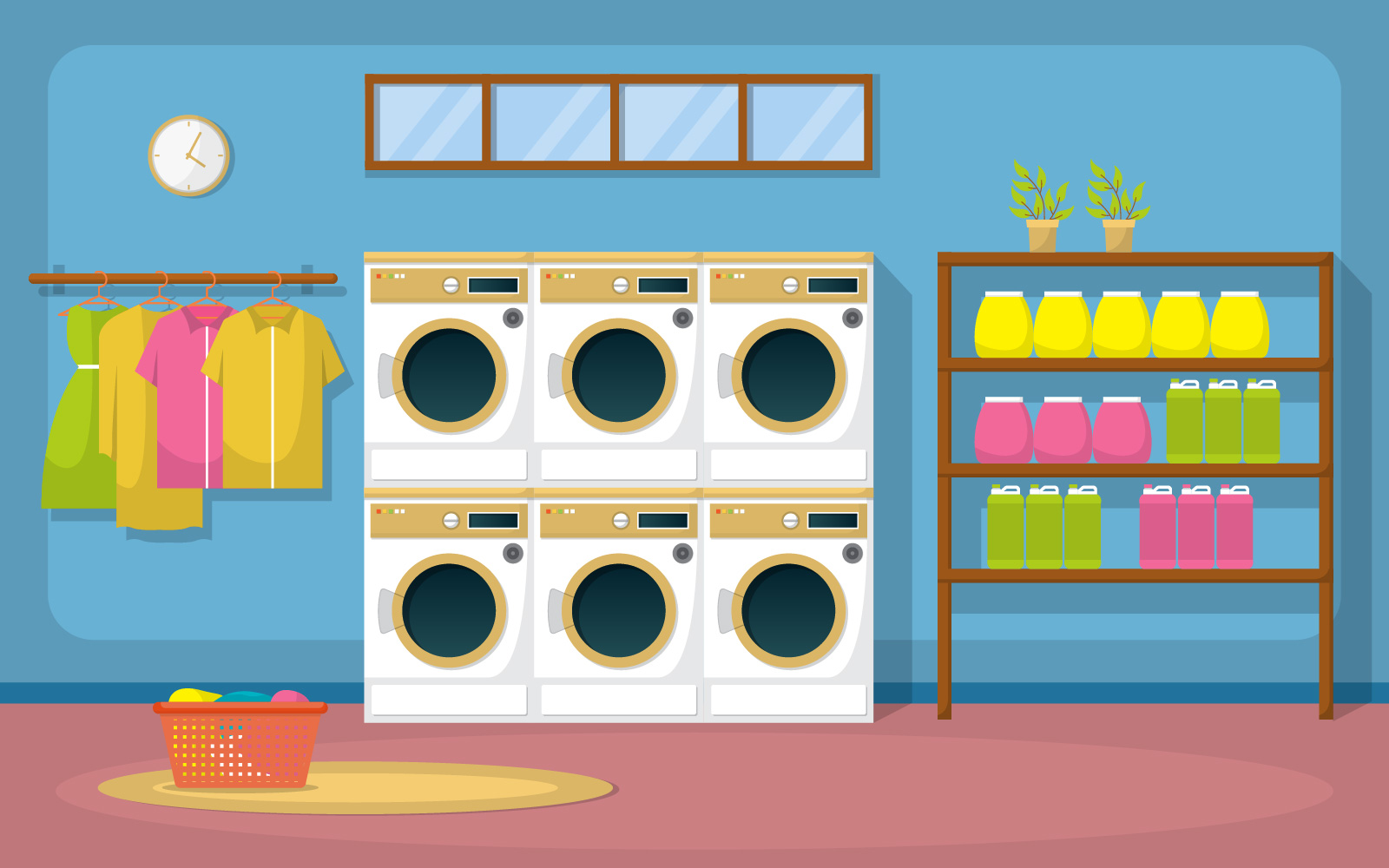 Clothes Washing Machine - Illustration