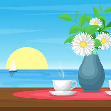 Tea Table Illustrations Templates 144203