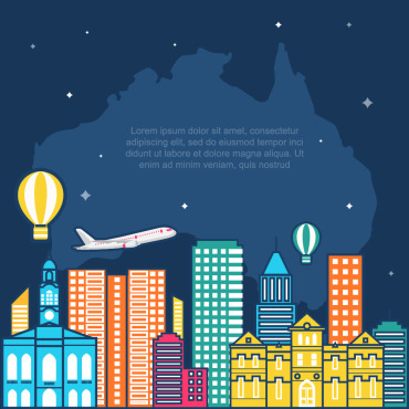 City Australia Illustrations Templates 144230