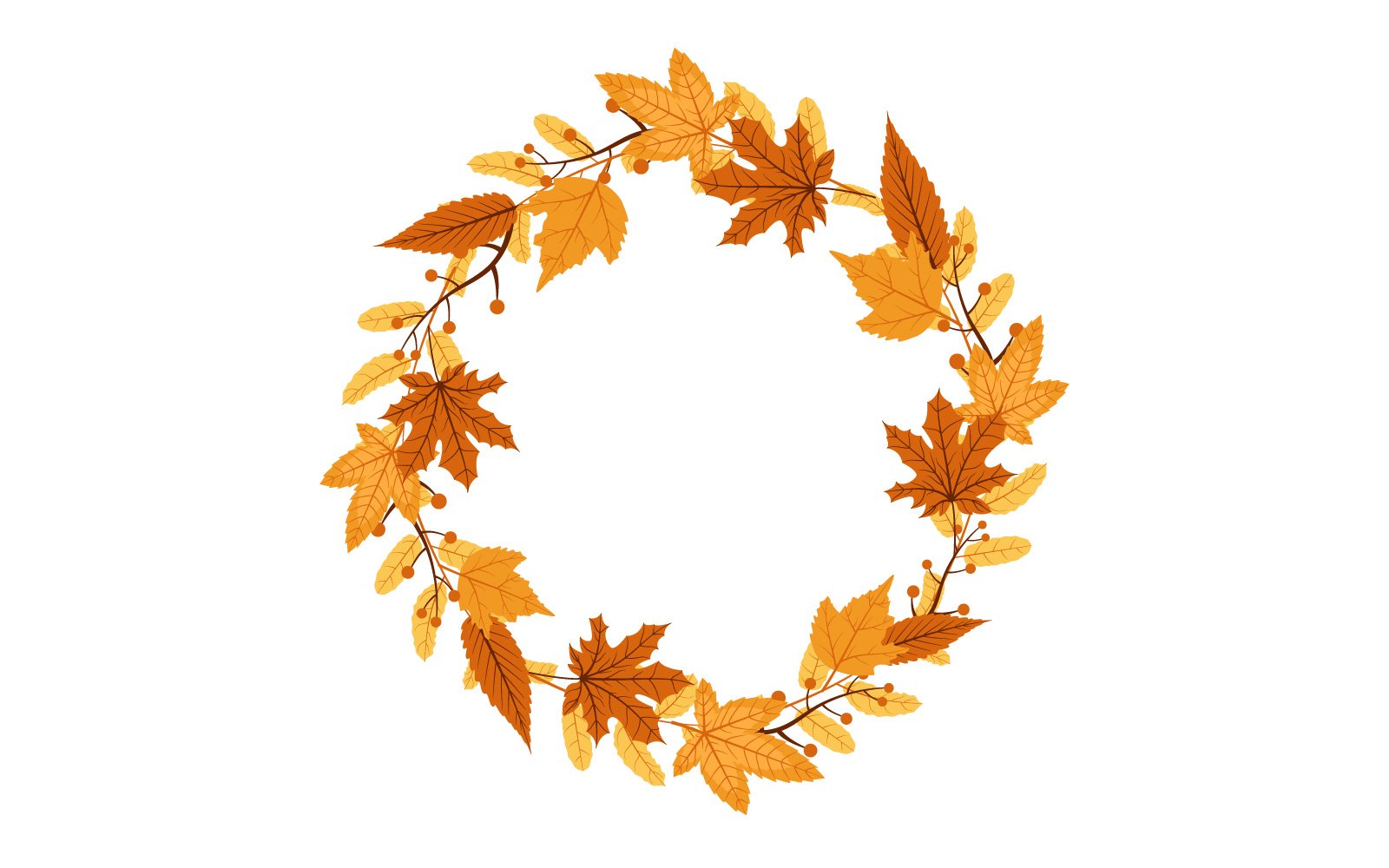 leaf Circle Frame - Illustration