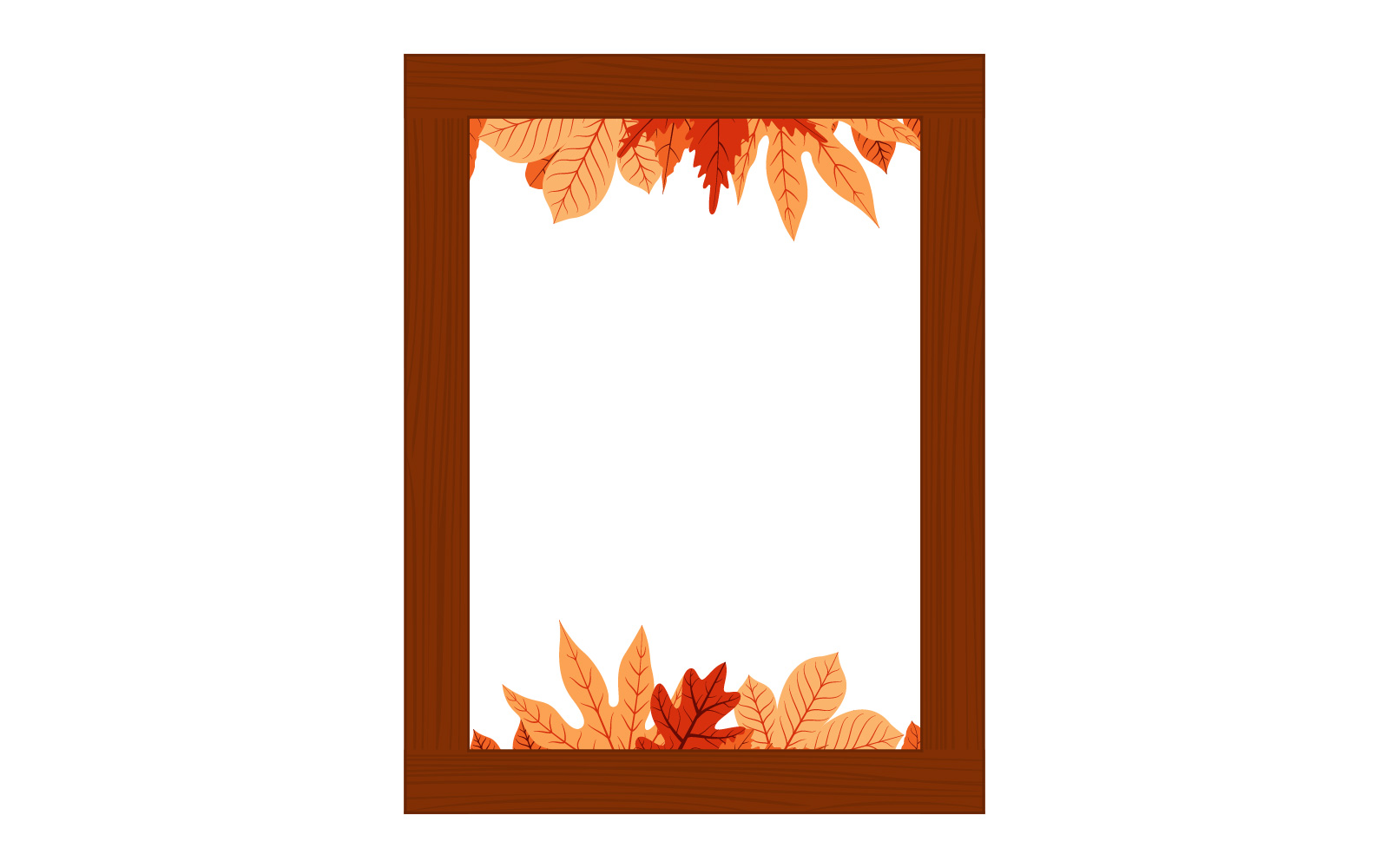 Rectangle Wooden Frame - Illustration