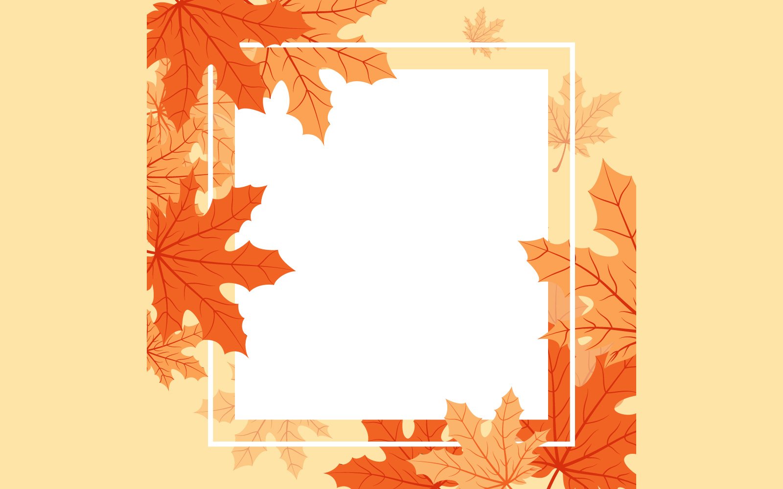 Square Frame Fall - Illustration