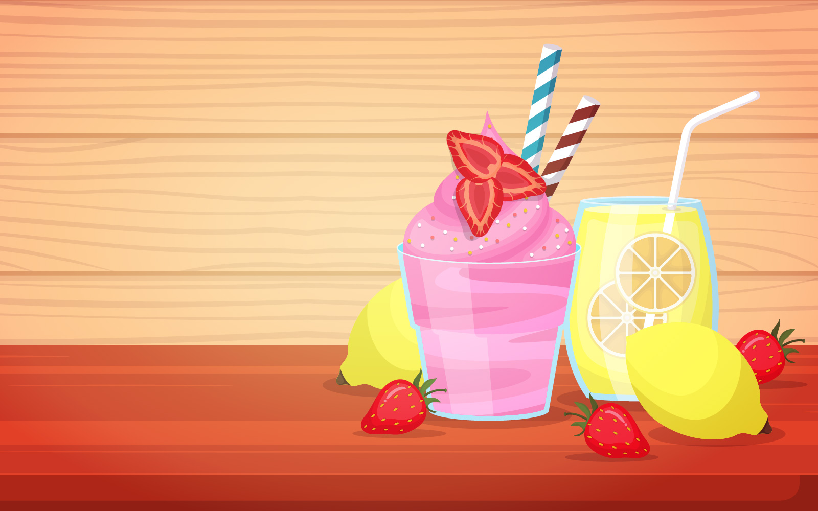 Ice Cream Lemon - Illustration