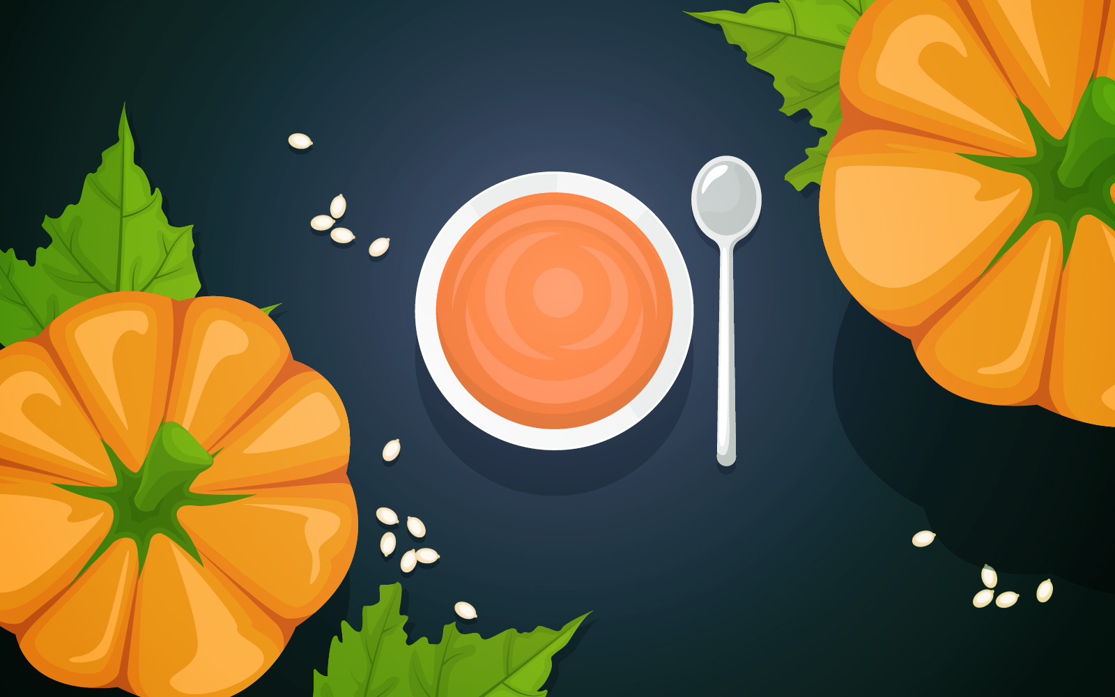 Delicious Pumpkin Menu - Illustration