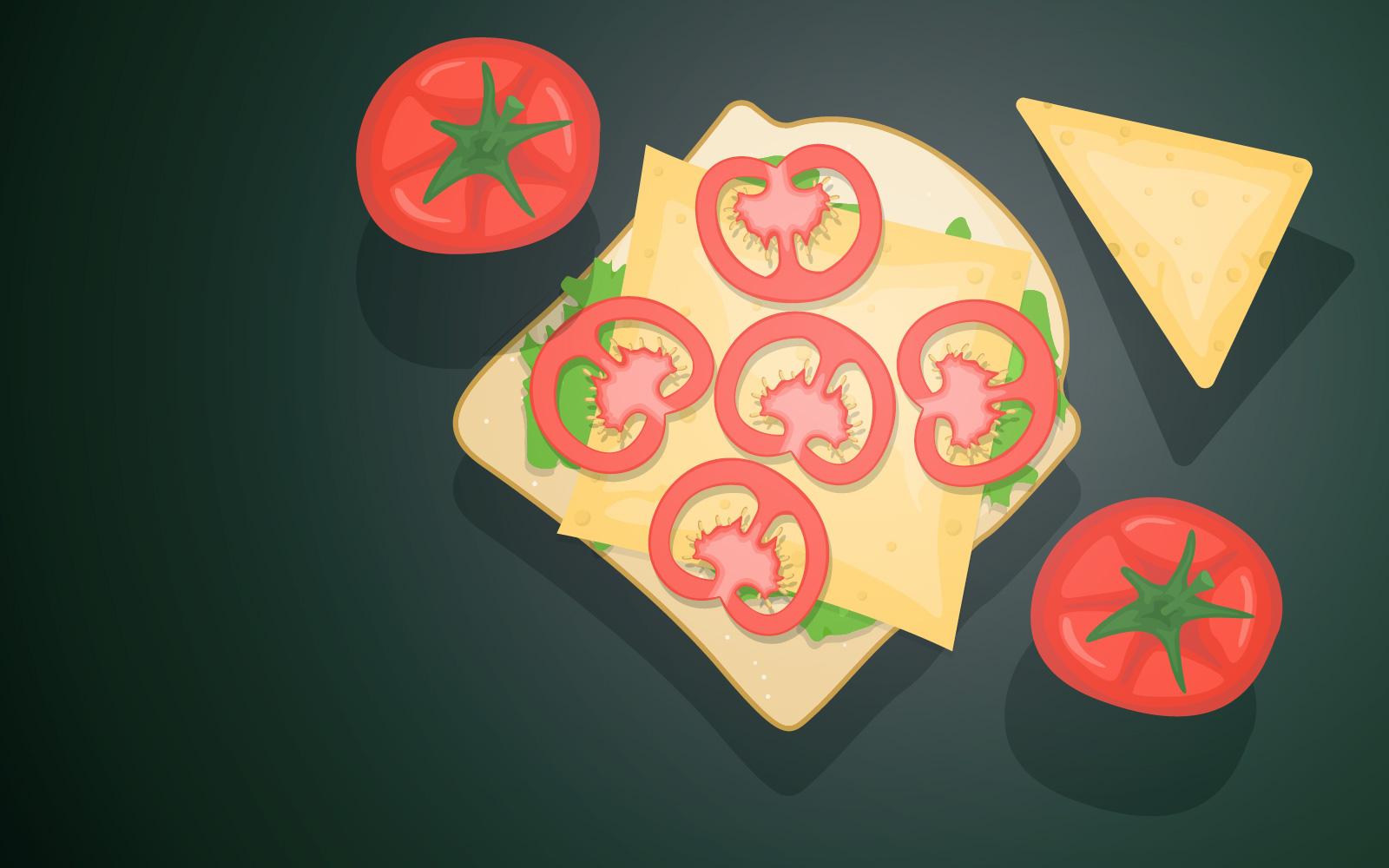 Sandwich Food Photography - Illustration